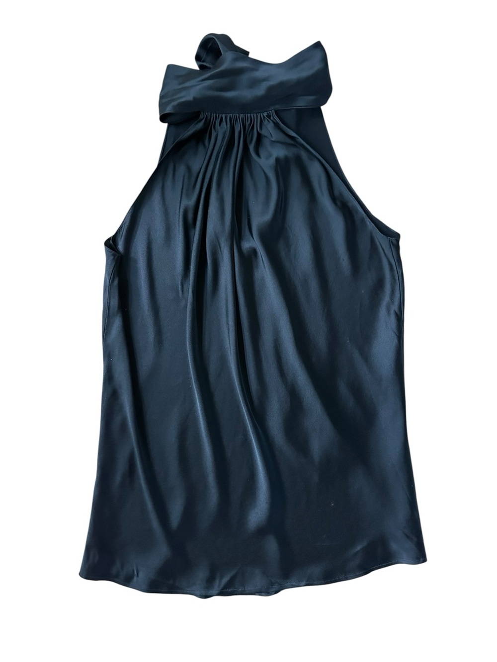 Ramy Brook Black Halter Tie Neck Silk Blouse